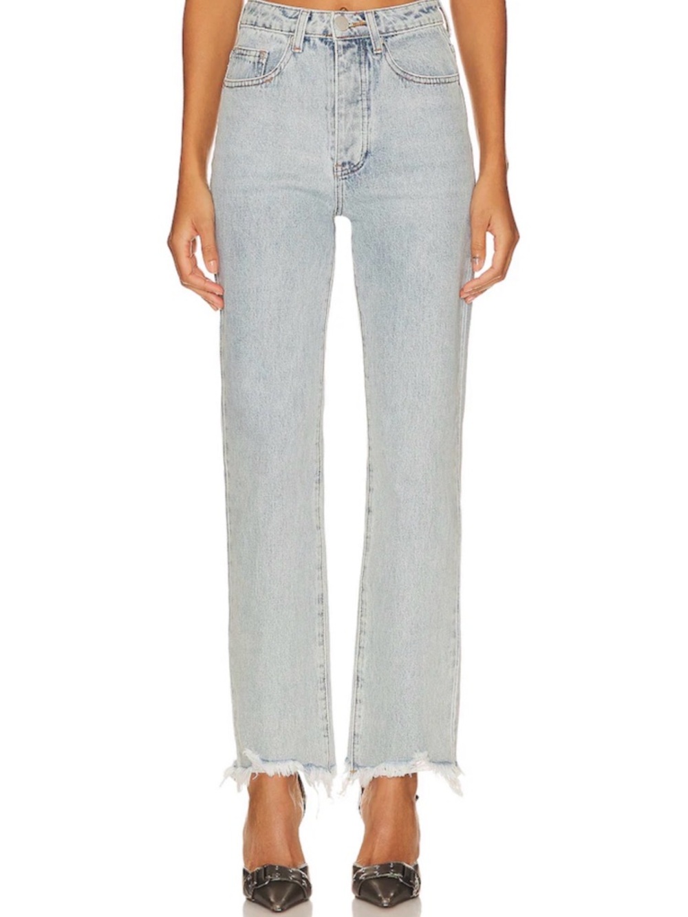 superdown Marilyn Denim Jeans in Light Blue Wash